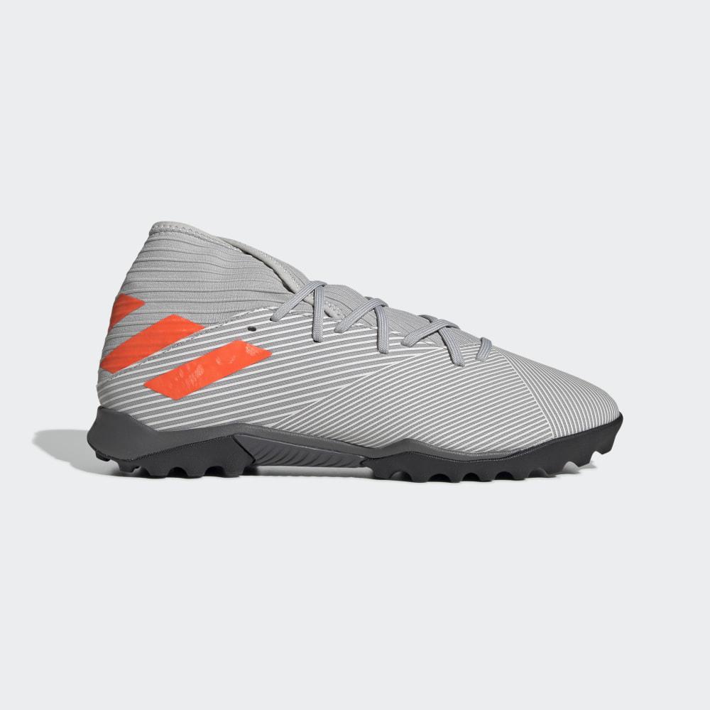 Adidas Men's Nemeziz 19.3 Turf Football Shoes Grey/Orange/White Ireland EF8291